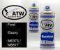 Preview: Ford, Ebony, M6373 / M6877: 400ml Sprühdose + 400ml Klarlack - Set, von ATW Autoteile West.